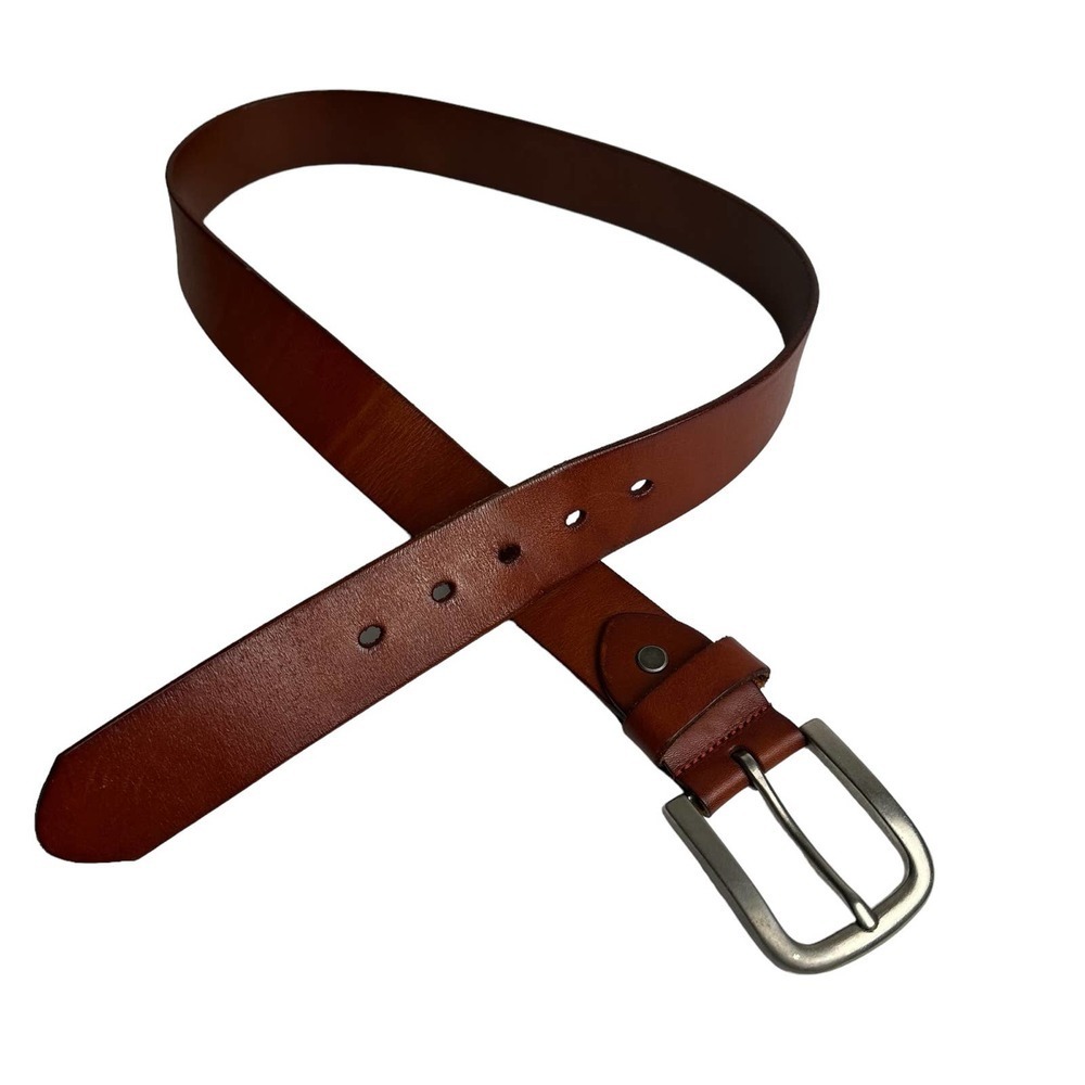TONLY MONDERS Belt Men’s sz. 35.5” Brown Leather. In good pre-owned condition‎